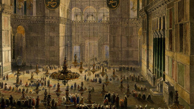 Interior de Santa Sofía (1852)