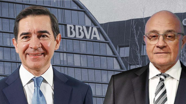 Carlos Torres (BBVA) y Josep Oliu (Sabadell)