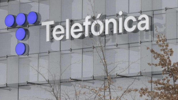Vista de la sede de Telefónica en Madrid.