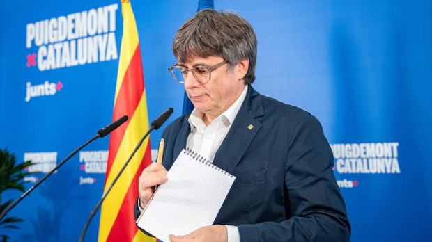 El prófugo y candidato de Junts a la Generalidad, Carles Puigdemont