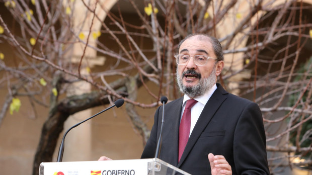 El presidente de Aragón, Javier Lambá