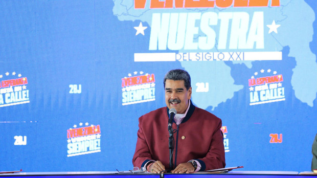 Nicolás Maduro, en un acto de gobierno, en Caracas (Venezuela)