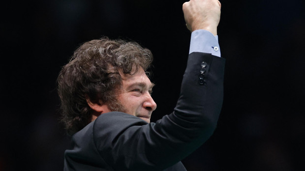 El presidente de Argentina, Javier Milei, en Europa Viva 24