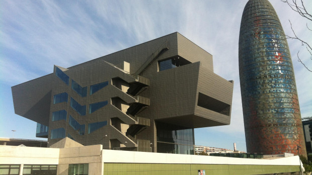 Vista exterior del Museu del Disseny de Barcelona