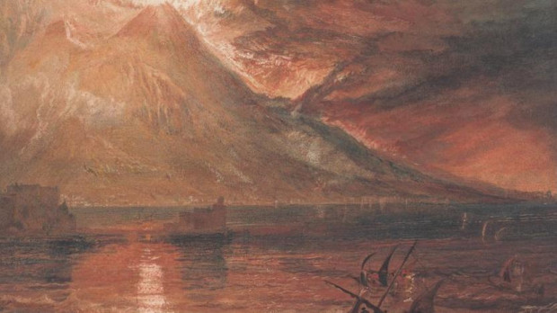 Joseph Mallord William Turner - 'El Vesubio en erupción'