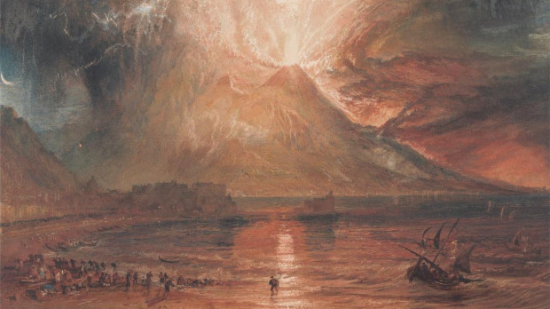 Joseph Mallord William Turner - 'El Vesubio en erupción'