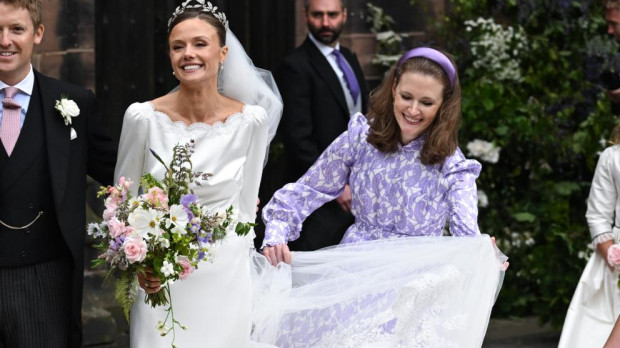 El nuevo Duque de Westminster y su esposa, Olivia Henson