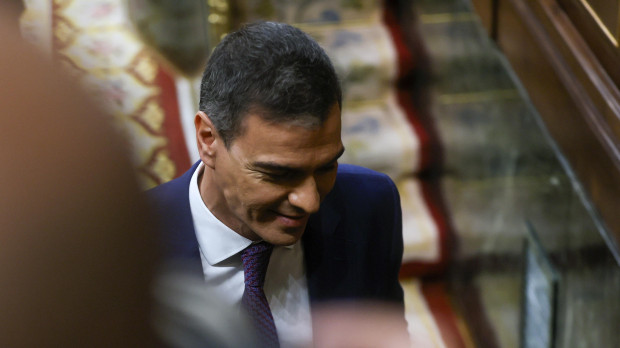 Pedro Sánchez, este miércoles en el Congreso