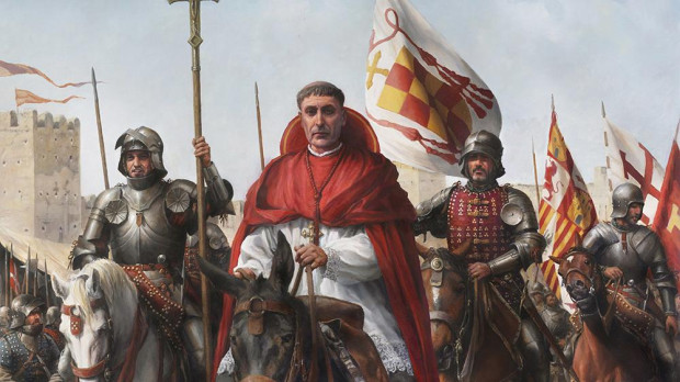Detalle del cuadro de Augusto Ferrer-Dalmau