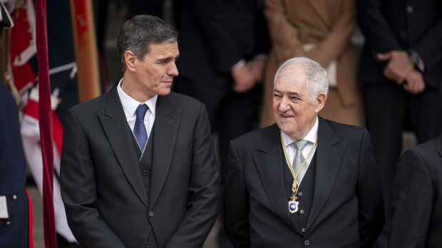 Pedro Sánchez y Cándido Conde-Pumpido
