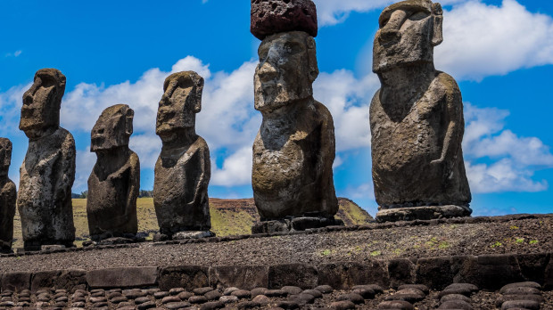 'Moáis' en la Isla de Pascua