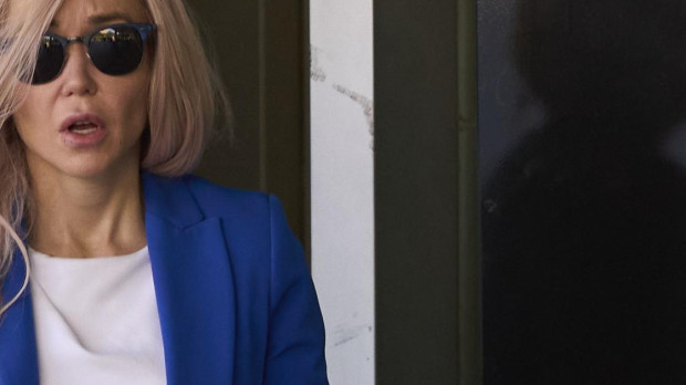 Ángela Dobrowolski antes de ingresar en la cárcel