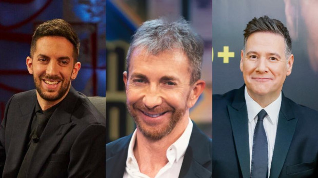 David Broncano, Pablo Motos y Carlos Latre