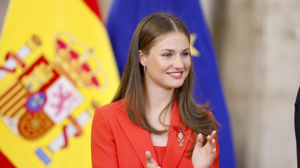 La Princesa de Asturias y Gerona, en la celebración del décimo aniversario del reinado