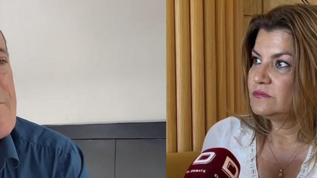 Óscar Pérez (Vox) y María Jesús Tovar (PP)