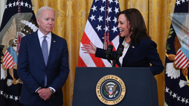 El presidente Joe Biden junto a la vicepresidente Kamala Harris
