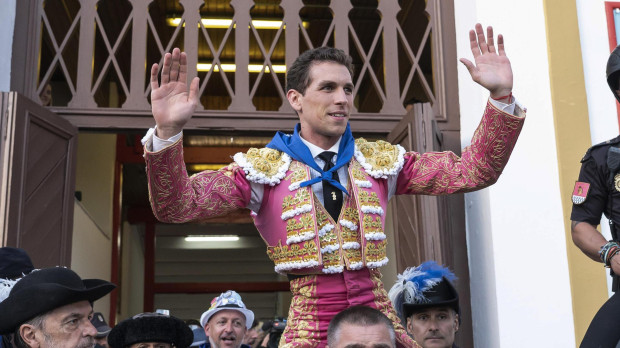 Ginés Marín durante el tercer día de la Feria de Santiago de Santander
