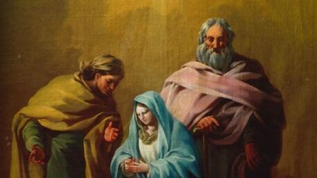 La Virgen con san Joaquín y santa Ana, obra atribuida a Goya
