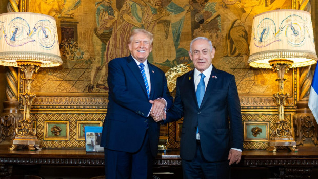 Donald Trump recibe al primer ministro israelí Benjamín Netanyahu en Mar-a-Lago