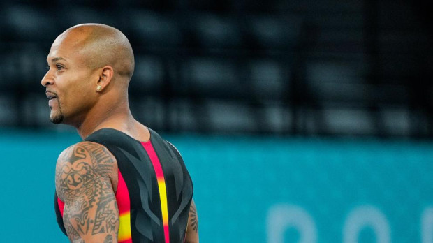 Ray Zapata acabó séptimo en la final de suelo de gimnasia rítmica