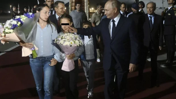 Ludwig Gisch y Maria Rosa Mayer Muñoz, la pareja espía, con Putin