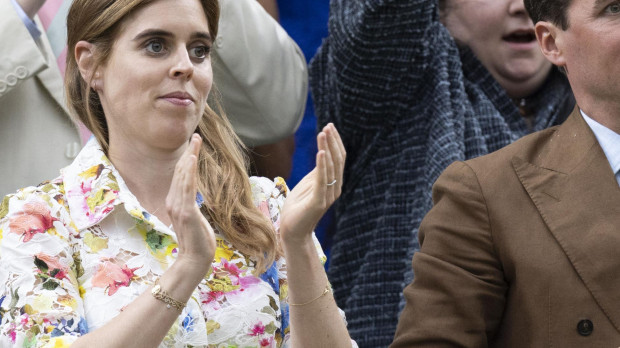 Princess Beatrice and Edoardo Mapelli Mozzi during 2024 Wimbledon Championships , London. July 10, 2024.