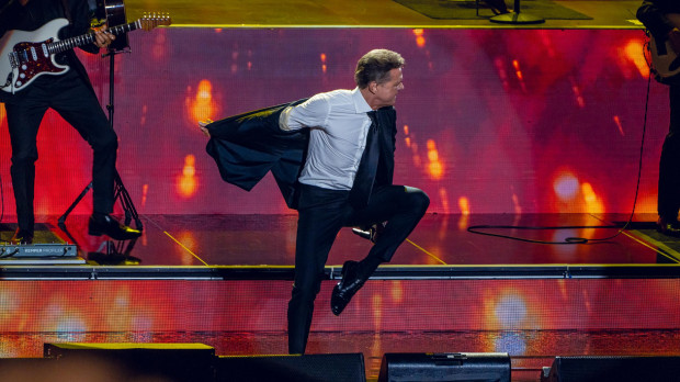 Singer Luis Miguel during concert in Starlite gala in Marbella. 3 August 2024