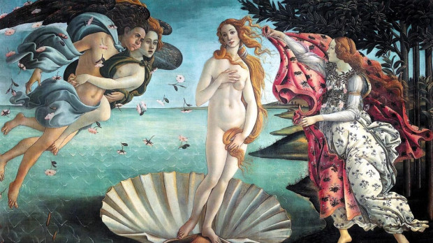 El nacimiento de Venus (1484) de Botticelli