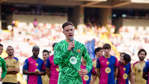 Ter Stegen durante su discurso