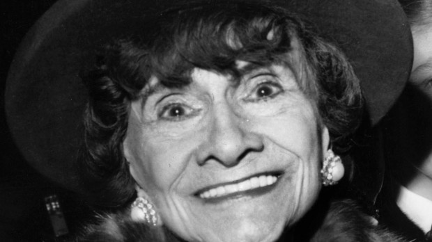 1661078 Coco Chanel at the Premiere of the film Borsalino on March 20, 1970 in Paris (b/w photo); (add.info.: Gabrielle Chasnel said Coco Chanel (1883-1971), here at premiere of film Borsalino on march 20, 1970 in Paris); Photo © AGIP; .