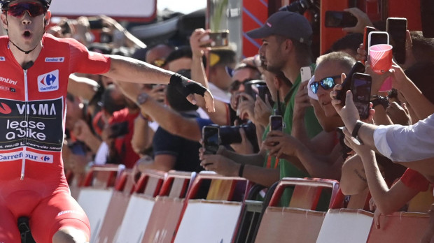 Wout Van Aert ganó la tercera etapa de la Vuelta a España