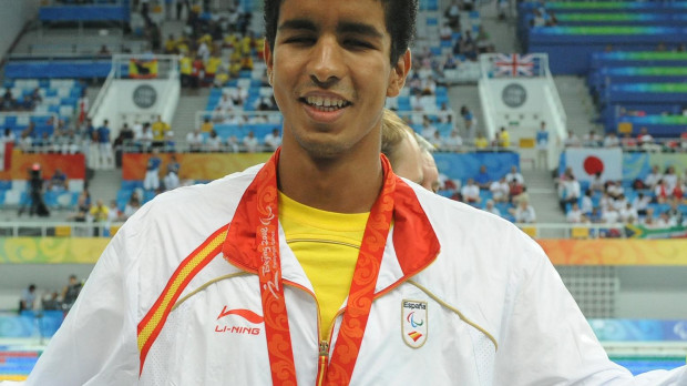 Enhamed Enhamed fue medalla de oro en 100 m. libres en la categoria de ciegos totales, en los JJOO de Pekín en 2008