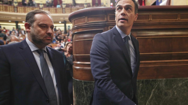 José Luis Ábalos y Pedro Sánchez, en una imagen de archivo