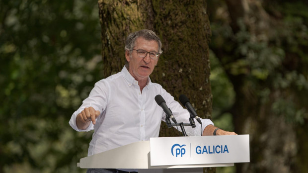 El presidente del PP, Alberto Núñez Feijóo