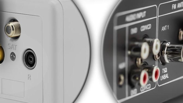 Conexión de antena coaxial