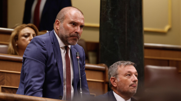 El diputado de Junts Josep Pagès, en el Pleno de este miércoles en el Congreso