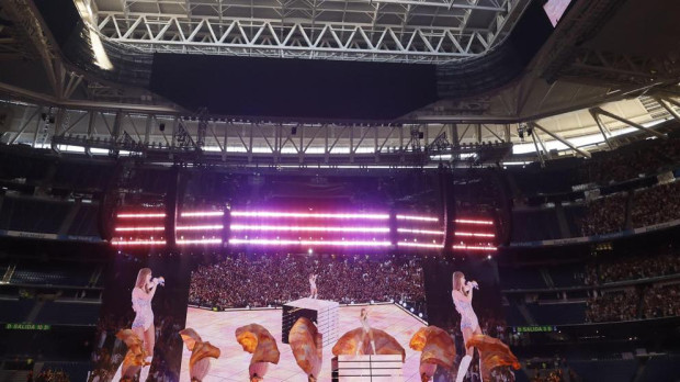 Imagen del concierto de Taylor Swift en el Bernabéu el pasado 29 de mayo