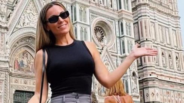 Edurne, en Florencia