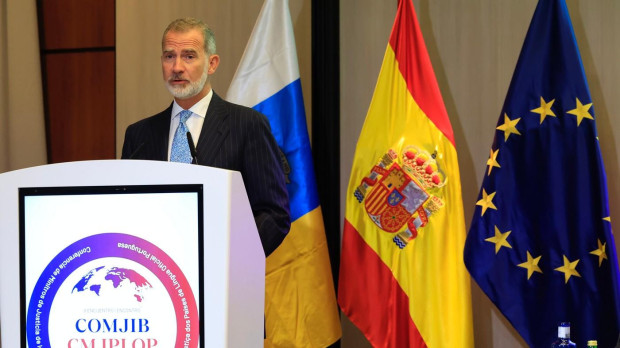 El Rey, en el l II Encuentro de Ministros de Justicia de los Países Iberoamericanos y de Lengua Portuguesa, en Tenerife