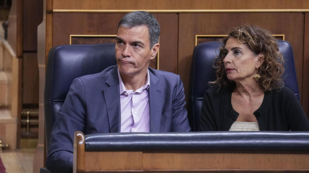Pedro Sánchez y María Jesús Montero, esta semana en el Congreso