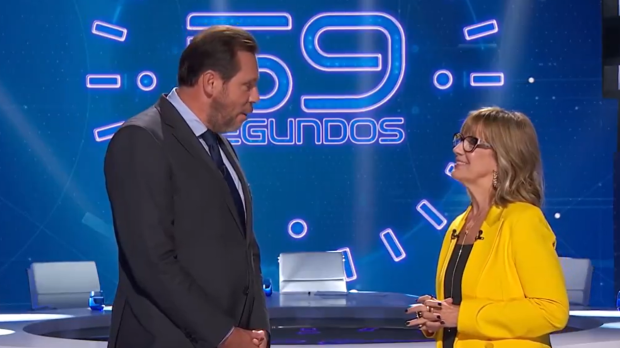 Óscar Puente acudió al primer programa de 59 segundos, presentado por Gemma Nierga