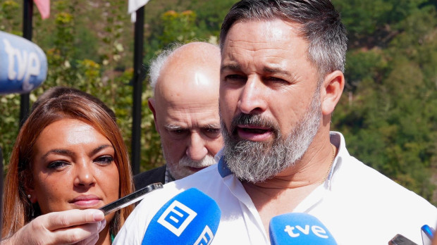 El presidente de Vox, Santiago Abascal