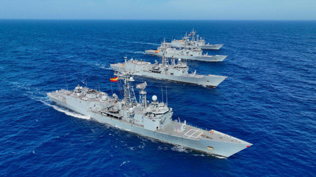 Cuatro fragatas españolas participan en los ejercicios MAR-24