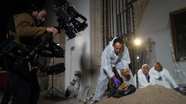 Rodaje de 'Colón ADN. Su verdadero origen' REMITIDA / HANDOUT por RTVE Fotografía remitida a medios de comunicación exclusivamente para ilustrar la noticia a la que hace referencia la imagen, y citando la procedencia de la imagen en la firma 16/8/2017