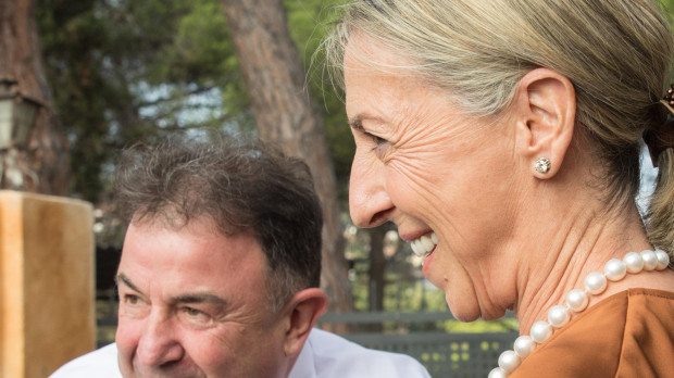Chef Martin Berasategui during of wedding Jordi Cruz and Rebecca Lima in Blanes 24 August 2024