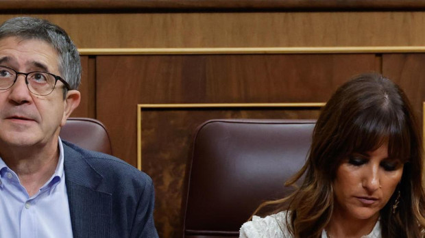 El portavoz socialista en el Congreso, Patxi López, en una sesión plenaria
