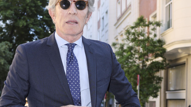 Alfonso Diez during baptism of Carlos Fitz James Corsini in Madrid on Monday, 20 May 2024.