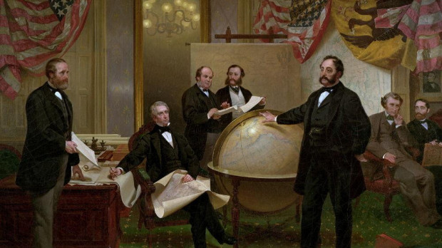 La firma del tratado de cesión de Alaska el 30 de marzo de 1867