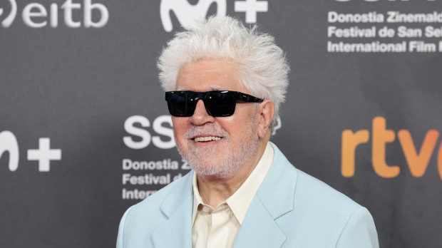 Pedro Almodóvar en la presentación de LA habitación de al lado en el Festival de San Sebastián