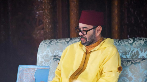 King Mohammed VI of Morocco presides over a religious vigil in commemoration of the 24th anniversary of the death of King Hassan II of Morocco, November 4, 2022 in Rabat Morocco. Photo via DNphotography/ABACAPRESS.COM | 830654_001 Rabat Maroc Morocco